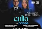 Pastor Anderson Oliveira assume a IEADMS Santa Carmélia em cerimônia marcante; indicação é do Pastor Eliel Alencar