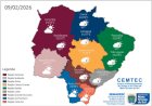 Frente fria avança sobre MS e pode trazer chuvas de 50 mm para todo o Estado