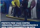 A inauguração da Casa do Artesanato