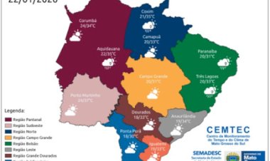 Sem previsão de chuva, quinta-feira deve repetir o calor de quarta em Campo Grande