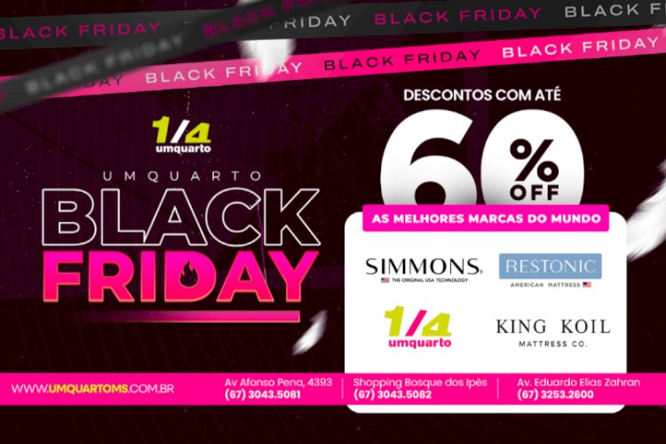 Black Friday da UmQuarto tem descontos de até 60% em marcas internacionais de luxo em Campo Grande
