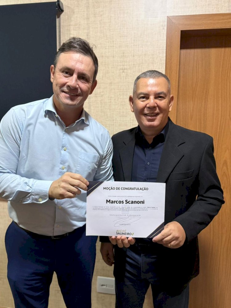 Campo Grande reconhece liderança empresarial na segurança privada com Moção Honrosa a Marcos César Coutinho Scanoni